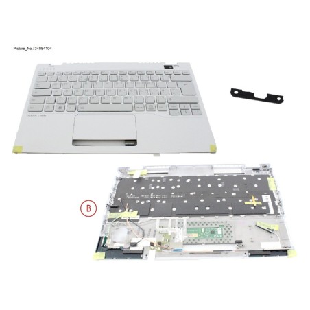 34084104 - UPPER ASSY W. KB WHITE UK NORMAL