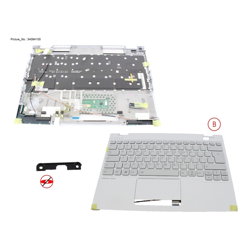 34084105 - UPPER ASSY W. KB WHITE US NORMAL