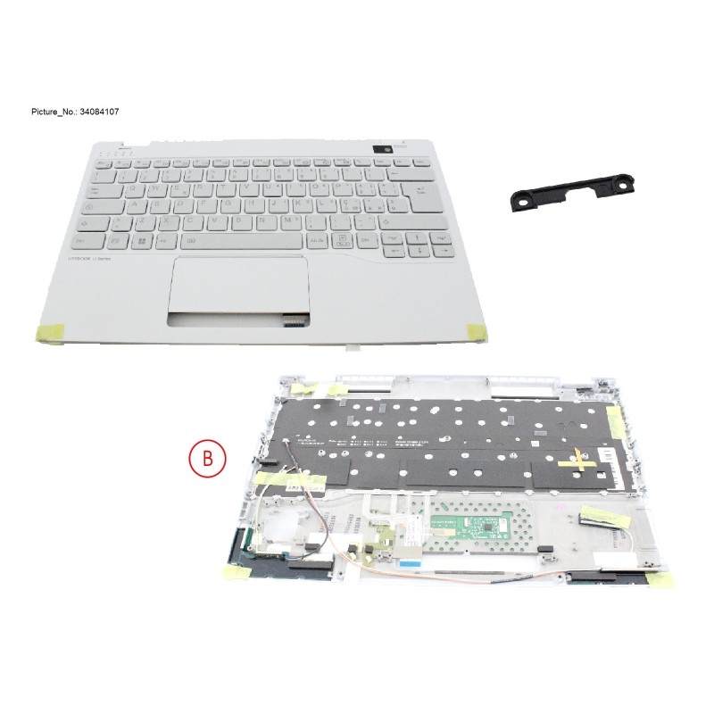 34084107 - UPPER ASSY W. KB WHITE ITALIAN NORMAL