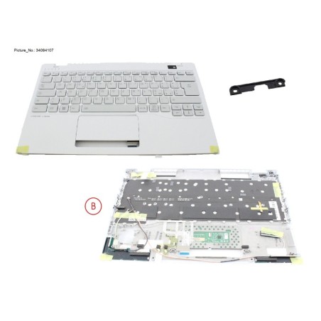 34084107 - UPPER ASSY W. KB WHITE ITALIAN NORMAL