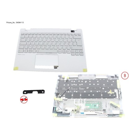 34084113 - UPPER ASSY W. KB WHITE BELGIUM NORMAL