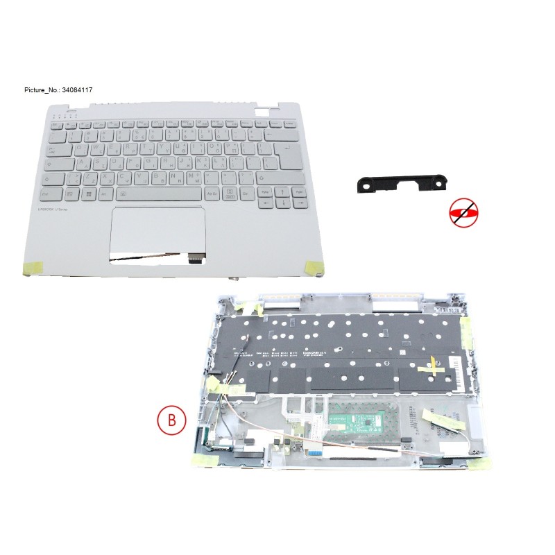 34084117 - UPPER ASSY W. KB WHITE GREECE NORMAL