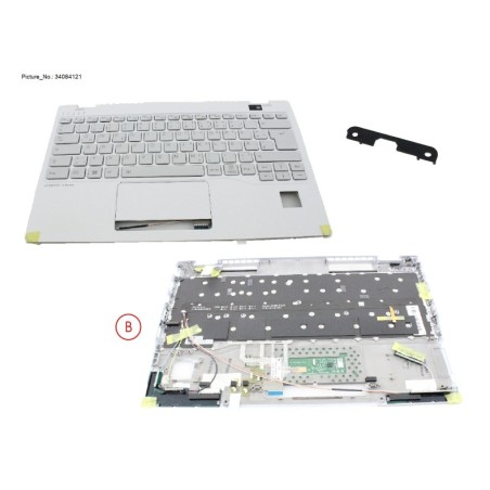 34084121 - UPPER ASSY W. KB WHITE GERMAN W. PV