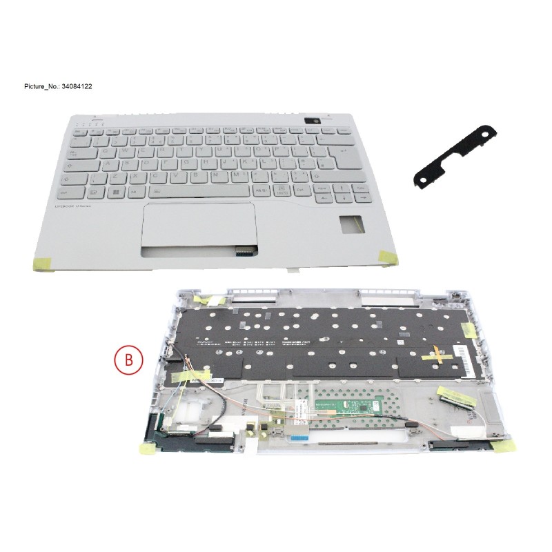 34084122 - UPPER ASSY W. KB WHITE UK W. PV