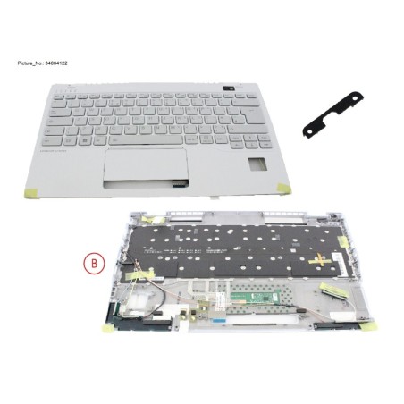 34084122 - UPPER ASSY W. KB WHITE UK W. PV