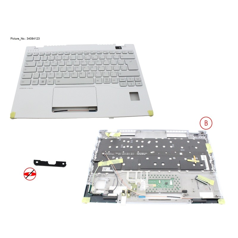 34084123 - UPPER ASSY W. KB WHITE US W. PV