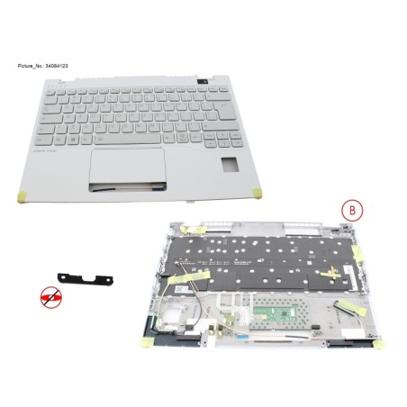 34084123 - UPPER ASSY W. KB WHITE US W. PV