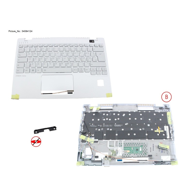 34084124 - UPPER ASSY W. KB WHITE NORDIC W. PV