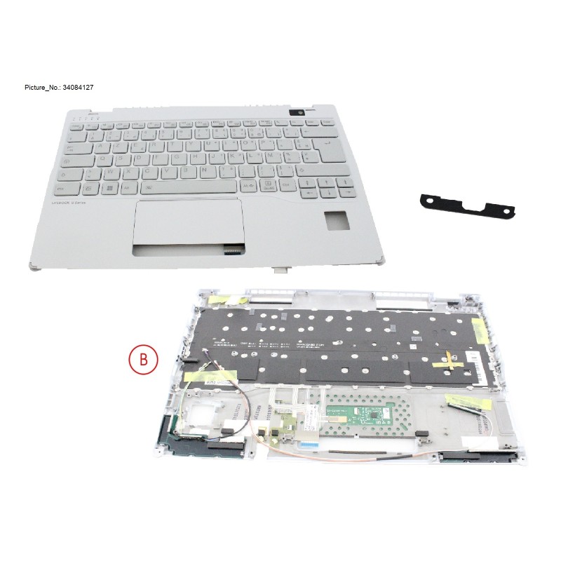 34084127 - UPPER ASSY W. KB WHITE FRANCE W. PV