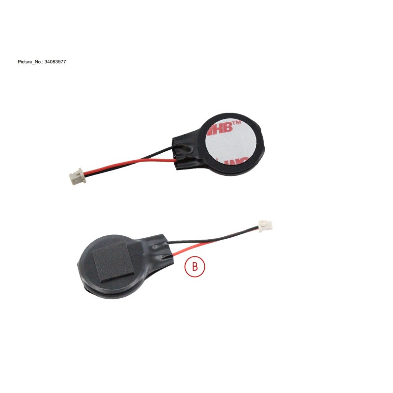 34083977 - -BT-RTC BATTERY W. RUBBER