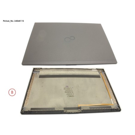 34068115 - LCD BACK COVER BLACK TOUCH W.CAM