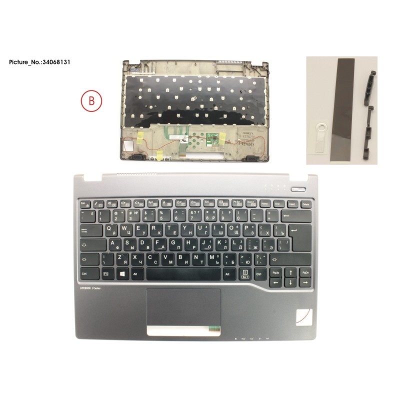 34068131 - UPPER ASSY INCL. KEYBOARD RUS.US