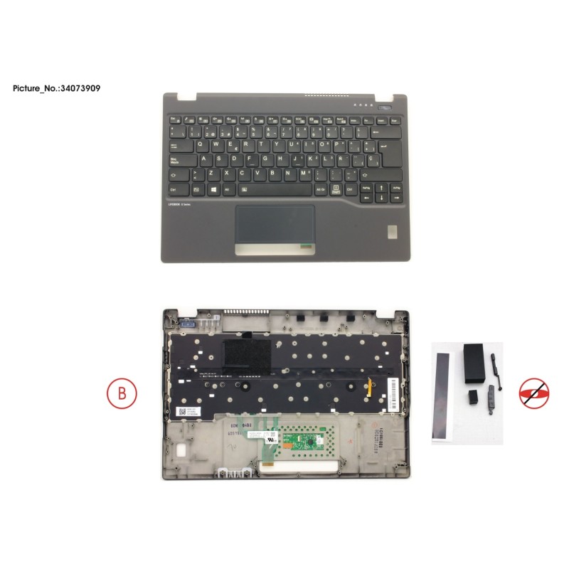 34073909 - UPPER ASSY INCL. KEYB SPAIN W.FP(TBT)
