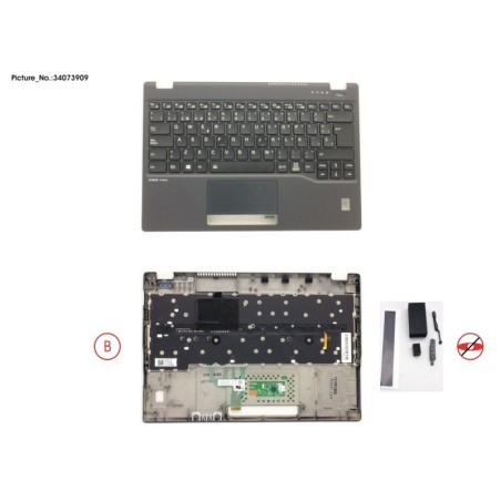 34073909 - UPPER ASSY INCL. KEYB SPAIN W.FP(TBT)
