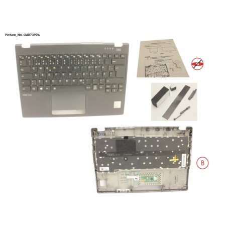 34073926 - UPPER ASSY INCL. KEYB SWE.FIN FOR PV