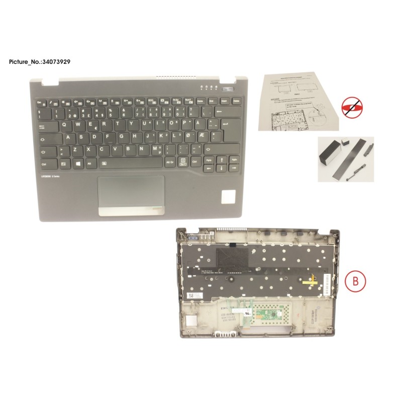 34073929 - UPPER ASSY INCL. KEYB NORWAY FOR PV