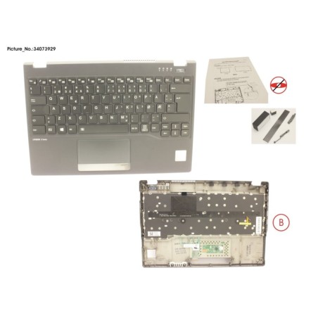 34073929 - UPPER ASSY INCL. KEYB NORWAY FOR PV