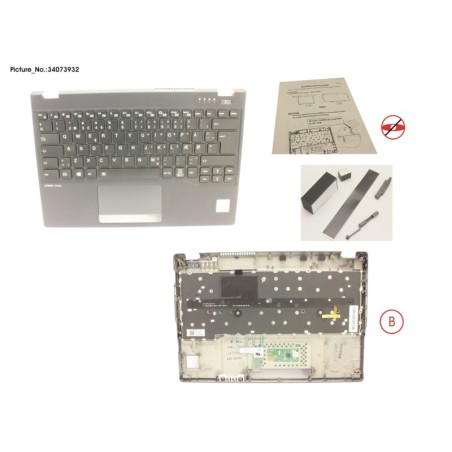 34073932 - UPPER ASSY INCL. KEYB DENMARK FOR PV