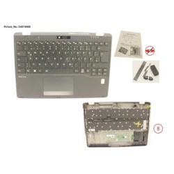 34074000 - UPPER ASSY INCL. KEYB GERMAN W.FP(ALT)