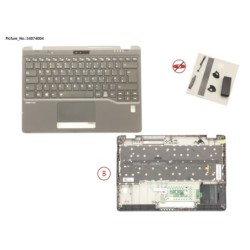 34074004 - UPPER ASSY INCL. KEYB UK W.FP(TBT)