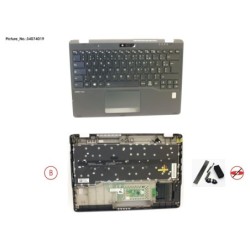 34074019 - UPPER ASSY INCL. KEYB FRANCE W.FP(TBT)