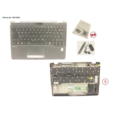 34074066 - UPPER ASSY INCL. KEYB E EUROPE W.FP(TBT)
