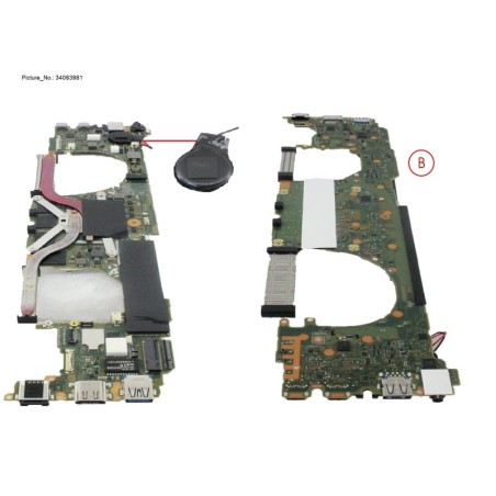 34083981 - MAINBOARD ASSY I7 - 1370P - 32GB