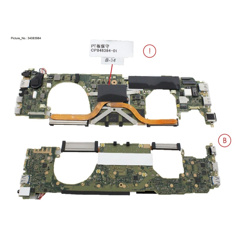 34083984 - MAINBOARD ASSY I5 - 1350P - 16GB