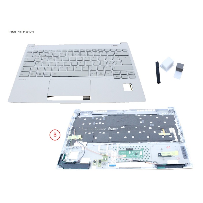34084010 - UPPER ASSY INCL. KB SWISS WHITE W. PV