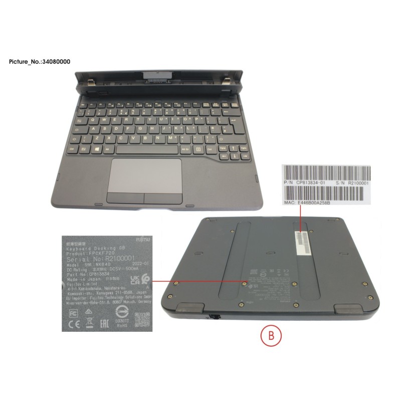 34080000 - KEYBOARD DOCKING UK W. UKCA