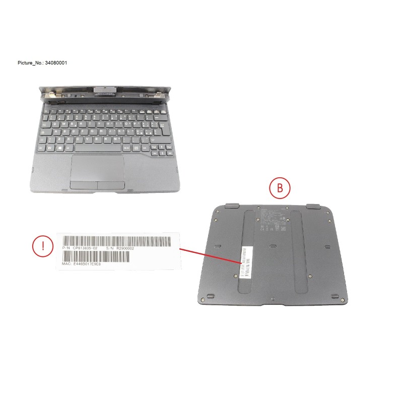 34080001 - KEYBOARD DOCKING ITALY W. UKCA