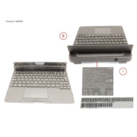 34080002 - KEYBOARD DOCKING SPAIN W. UKCA