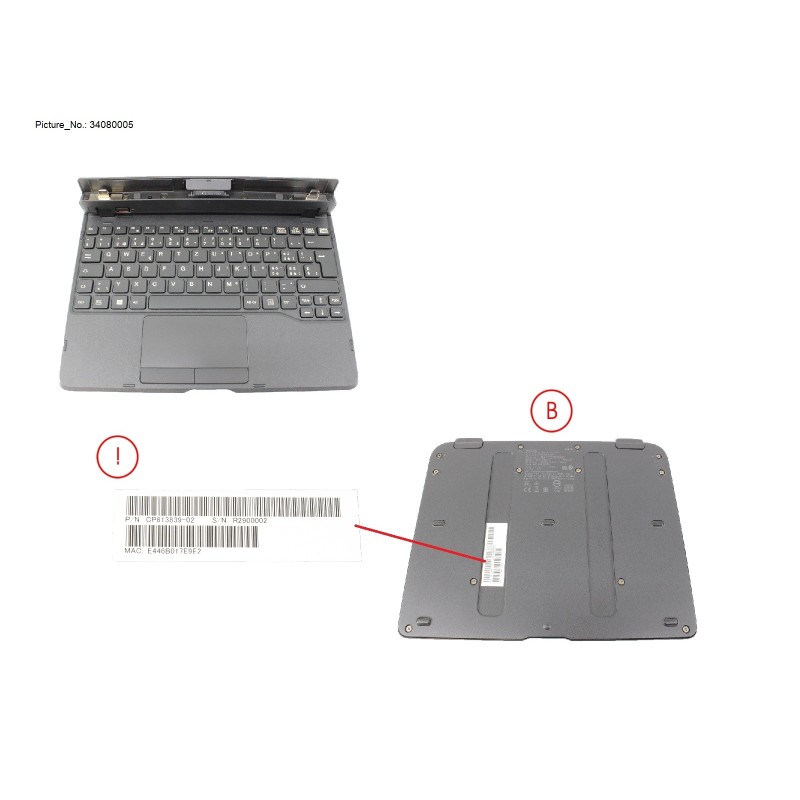 34080005 - KEYBOARD DOCKING SWISS W. UKCA
