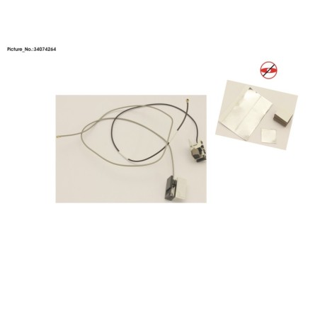 34074264 - ANTENNA. WLAN L.R
