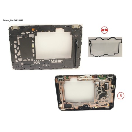34074311 - LCD MIDDLE COVER W.O FP