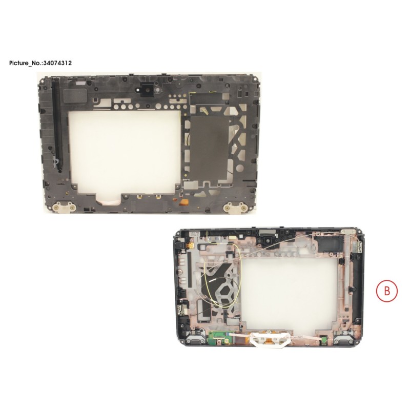 34074312 - LCD MIDDLE COVER W.O FP (WWAN)