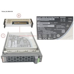 38044185 - SSD PCIE3 800GB MAIN 2.5  H-P EP