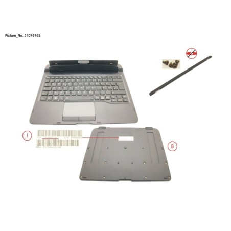 34076762 - KEYBOARD DOCKING GERMANY W. BL