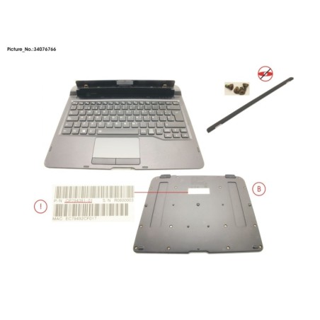 34076766 - KEYBOARD DOCKING SPAIN W. BL