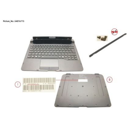 34076773 - KEYBOARD DOCKING SCHWEDEN.FINLAND W.BL