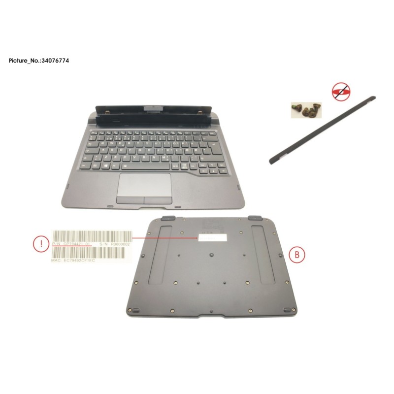 34076774 - KEYBOARD DOCKING DENMARK W. BL