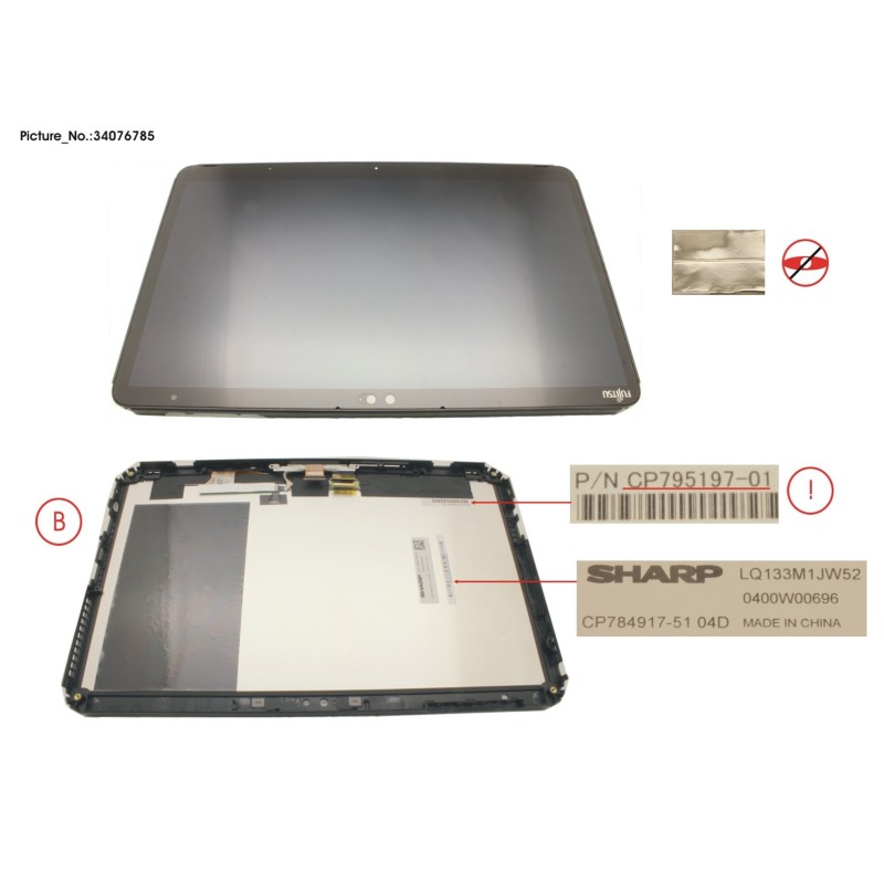 34076785 - LCD ASSY. FOR SC (INCL. FPC)