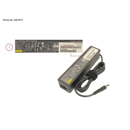 34079974 - AC-ADAPTER 19V 65W (2PIN.STICK TYPE)UKCA