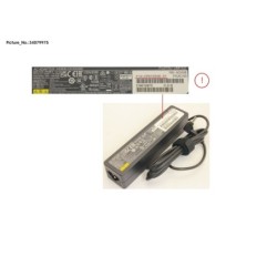 34079975 - AC-ADAPTER 19V 65W (3PIN.STICK TYPE)UKCA