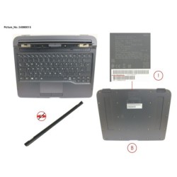 34080015 - KEYBOARD DOCKING GERMANY W. BL. UKCA