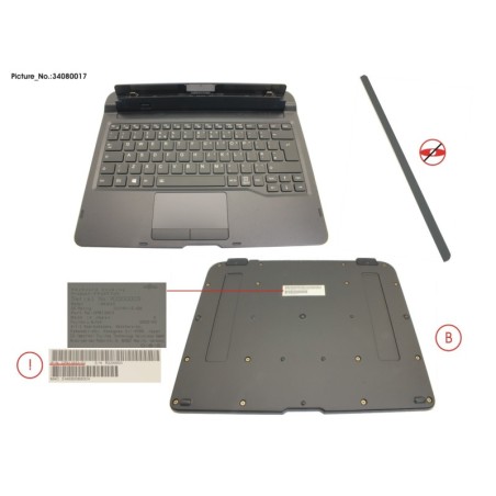 34080017 - KEYBOARD DOCKING UK W. BL. UKCA