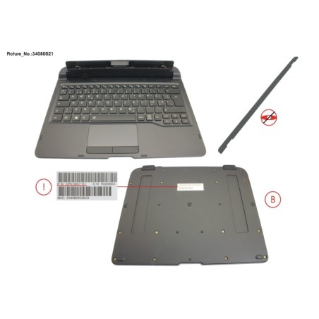 34080021 - KEYBOARD DOCKING NORDIC W. BL. UKCA