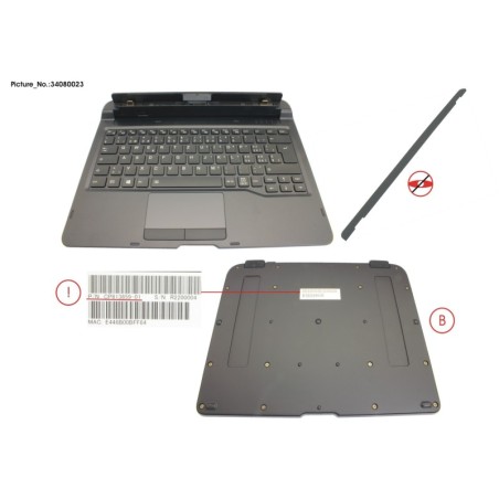 34080023 - KEYBOARD DOCKING SWISS W. BL. UKCA
