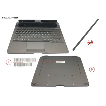34080024 - KEYBOARD DOCKING BELGIUM W. BL. UKCA