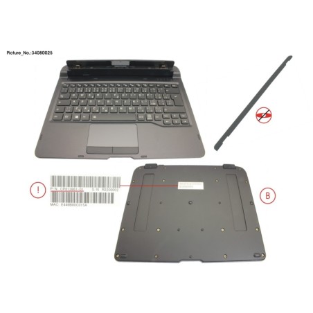 34080025 - KEYBOARD DOCKING CZECH.SLOVA W. BL. UKCA